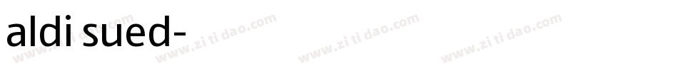 aldi sued字体转换